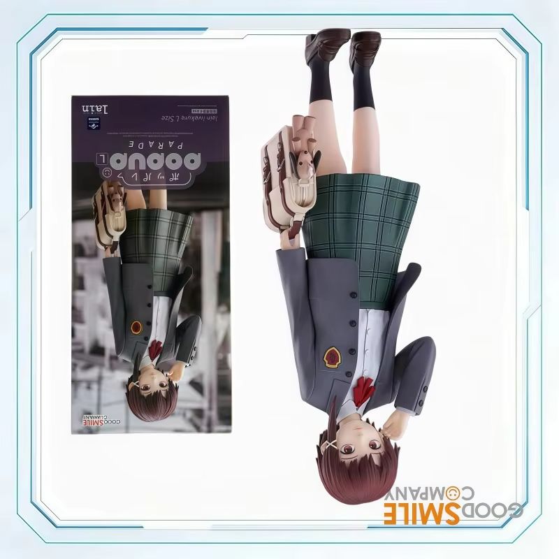Good Smile Company Pop Up Parade - 100％正規品、グッドスマイルカンパニー製、ポップアップパレードシリーズ、『Serial Experiments Lain』岩倉蓮（L）コレクションシリーズ、アニメフィギュア、模型、おもちゃ。