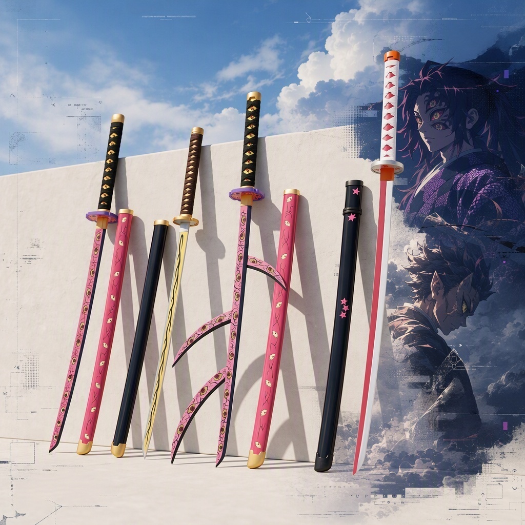 Cosplay Prop Dagger - 40インチ 鬼滅の刃 我妻善逸 刀 アニメ コスプレ